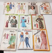 Vtg Simplicity Sew Patterns Lot Of 10 Miss Sizes 16, 18 & 20 36 Bust 60's 70's  picture