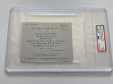 1951 General Dwight D. Eisenhower St. Paul's Cathedral Roll of Honour Ticket PSA picture