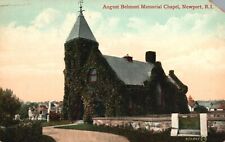 Vintage Postcard 1909 August Belmont Memorial Chapel Newport RI Valentine Pub. picture