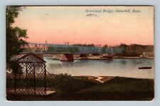 Haverhill, Groveland Bridge Demolished 2014 Massachusetts c1908 Vintage Postcard picture