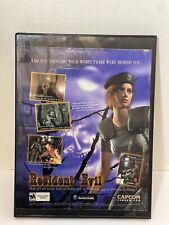 Resident Evil Vintage Art Full Print Ad Game Playstation CAPCOM GameCube Framed picture