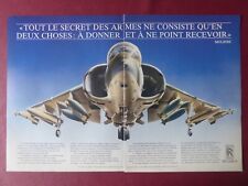 3/1986 PUB ROLLS-ROYCE PEGASUS F402 ENGINE AV-8B HARRIER II MOLIERE FRENCH AD picture