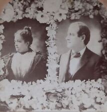 1897 WILLIAM JENNINGS BRYAN AND WIFE PRESIDENTIAL CANDIDATE STEREOVIEW 30-35 picture