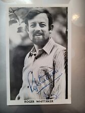 Roger Whittaker  Hand Singed Autograph On Real Photograph picture