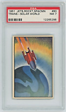 1951 Bowman Jets, Rockets, Spacemen #80 Trans-Solar World PSA 7 Near Mint Card picture