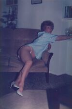 VINTAGE FUGLY BRITISH WIFE COLOR PHOTOGRAPH 1980S #13 picture