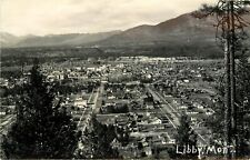 RPPC Postcard: Libby MT Birdseye Town View, Lincoln County, Parker Photo picture