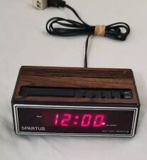 Vintage 1980 Spartus Alarm Clock # 1108 Red Digital LED Display Works picture