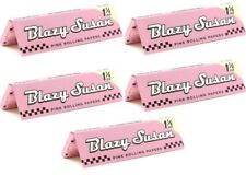 5x Blazy Susan Rolling Papers 1 1/4 Pink Papers 5 Pks *Great Price* USA Shipped picture