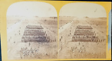 LE Gray? Chalon Camp Stereo Photo Military Maneuvers picture