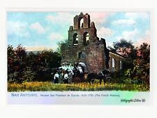 Mission San Francisco de Espada, Texas Built 1730 HOLOGRAPHIC SILVER Postcard picture