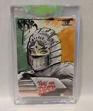 Pray For Death (2022) ARG Ninja Sketch Card w Original DCastr Art Sealed (NEW) picture