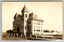 1910 RPPC CASTROVILLE, CA PUBLIC SCHOOL WESTERN CARD FRESNO PHOTO POSTCARD P55 picture