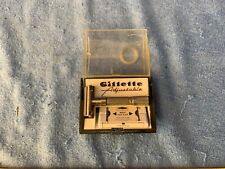 Vintage Gillette Adjustable Double Edge Razor Fat Boy  CASE LID DAMAGED/BROKEN picture