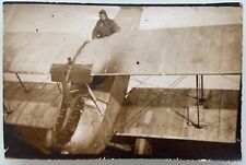 WW1 Military Plane Crash Biplane Airplane Aviation Russian Empire Antique Photo picture