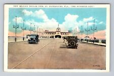 St Petersburg FL-Florida, New Million Dollar Pier, Antique Vintage Postcard picture