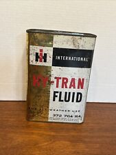 Vintage International Harvester Hy-Tran Fluid 1 Gallon EMPTY Can open top picture