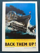 1968 British cruiser submarine World War WW2 Original Poster Russian Soviet Rare picture
