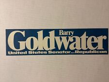 BARRY GOLDWATER UNITED STATES SENATOR REPUBLICAN 4x15 BUMPER STICKER picture
