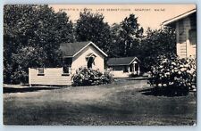 Newport Maine ME Postcard Christies Camps Lake Sebasticook Garden Building 1940 picture