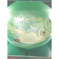 Hallmark Keepsake Ornament Five Years Together Glass 1989 picture