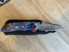 HOGUE DEKA SMKWs EXCLUSIVE CPM-20CV Wharncliffe Red White & Blue Lava G-10 picture