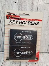 Vintage Custom Accessories Set Of 2 Magnetic Spare Key Holders 1991 New picture