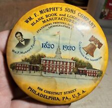 ANTIQUE 1820-1920 WM. F. MURPHY'S SONS COMPANY BOOK MFG PHILADELPHIA HAND MIRROR picture