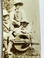 N7 Photograph Heavy Machinery 1920s Portrait Young Men picture