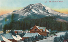 Mt. Shasta in Winter-California CA-c.1910s postcard picture