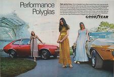 1971 Goodyear Tires - Ford Pinto AMC Javelin - Women In Dresses - 2Page Print Ad picture