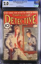 Thrilling Detective Pulp (February, 1937) CGC 2.0 Crime Cover - Coupon Missing picture