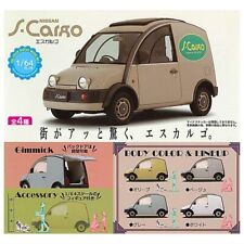 1/64PLUS Nissan Escargot x all4P set mini toy figure gacha gachagacha car picture