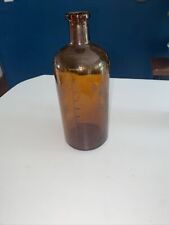 Vintage Amber Glass Apothecary Medicine Bottle MLS 500 7.75” picture