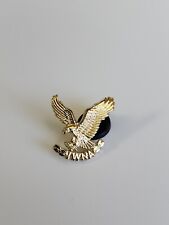 IWNA Pin Gold Color Eagle Independent Workers of North America Defunct Union picture