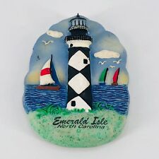 Emerald Isle NC Resin Souvenir Refrigerator Magnet w/ Lighthouse picture
