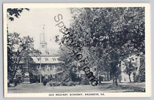 OLD MILITARY ACADEMY, NAZARETH PA POSTCARD picture