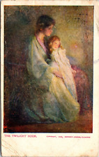 Postcard The Twilight Hour Woman & Child - cpyrgt 1906 American Journal Examine picture