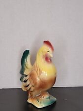 Vintage 1950’s Royal Copley Colorful Proud Rooster Ceramic Figurine Japan 9” picture
