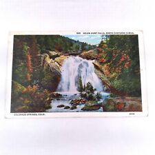Colorado Springs CO -Helen Hunt Falls- North Cheyenne Canon Postcard Posted 1935 picture