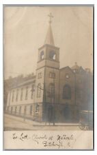 RPPC Ev Lutheran Church in MILLVALE PA Allegheny County 1911 Real Photo Postcard picture