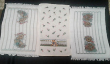 Three vintage teddy bear  Cannon Franco cotton hand towels picture