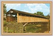 Postcard Perrine's Covered Bridge Rifton & Rosendale Ulster County New York picture