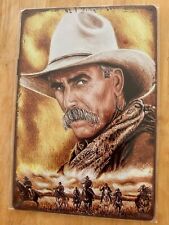 Sam Elliott  Western Cowboy 8” x 12” Tin Sign Brand New picture