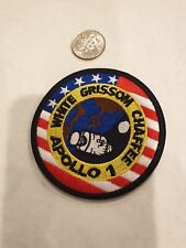 NASA Apollo 1  White Grissom Chaffee Mission Patch Hook Loop Emblem Badge. 3