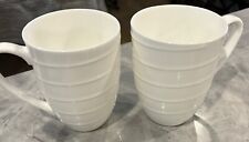 2 Mikasa Cheers Mug  . Appears Unused White Porcelain picture