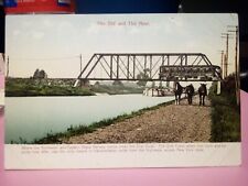 NY Rochester Eastern Rapid Railway erie canal train passenger car horses picture