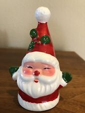 Vintage Josef Originals Santa Claus Bell Ceramic Christmas MCM picture