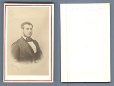 Gustave Le Gray, Paris, Vintage CDV Albumen V-Card Personality ID picture