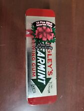 Vintage Wrigley's Chewing Gum Tin SEALED 10-5 stick Packs 6.5 x 2 x 2